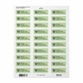 Green Golf Ball et Club de golf Étiquettes de adre (Feuille entière)