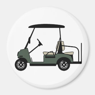 Green Golf Cart Magneet