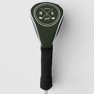 GREEN Golf CLub gepersonaliseerd logo monogram Golfheadcover