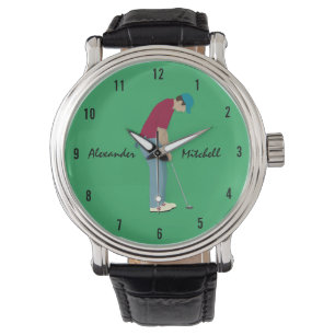 Green Golf Thgerespecteerd Horloge