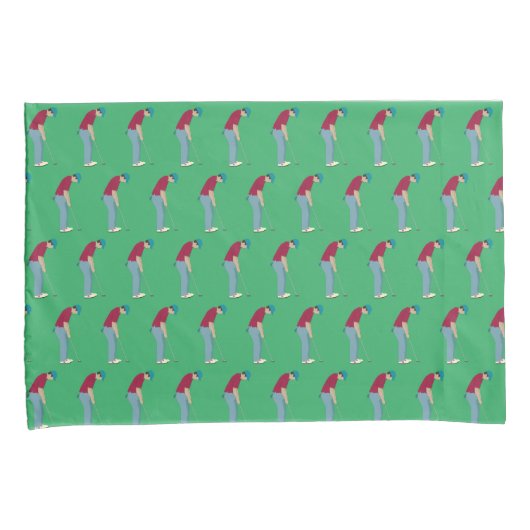 Green Golf Thgerespecteerd Kussensloop (Voorkant-Rechts)