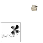 Green Good Luck Clover Ladybug St. Patrick's Day Rubberstempel (Gestempeld)