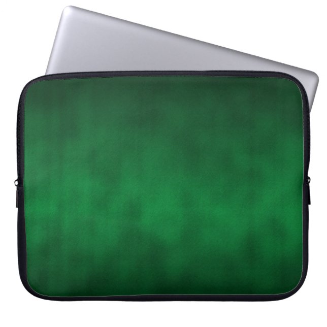 Green Gothic Ombre Background Art Laptop Sleeve (Voorkant)
