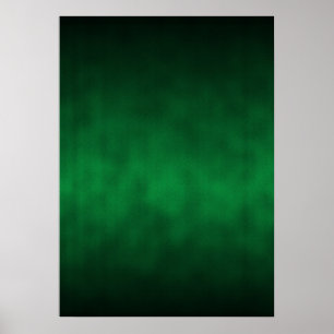 Green Gothic Ombre Background Art Poster