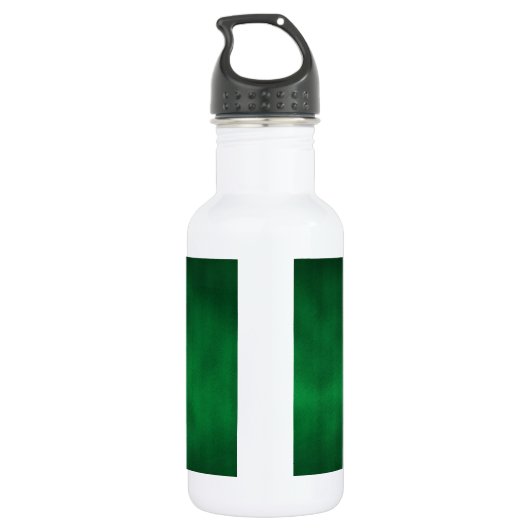 Green Gothic Ombre Background Art Waterfles (Achterkant)