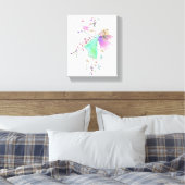 Green Gowned Engel Bringing Liefde en Vrede Canvas (Insitu (Slaapkamer))