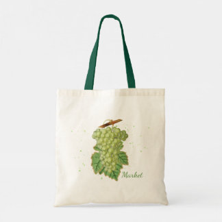 Green Grape Market Canvas tas
