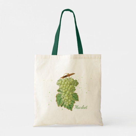 Green Grape Market Canvas tas (Achterkant)