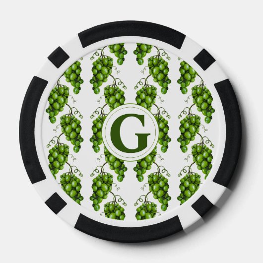 Green Grapes Poker Chip (Achterkant)