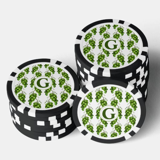 Green Grapes Poker Chip (Opstapeling)