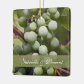 Green Grapes Vineyard Wedding Keramisch Ornament (Links)