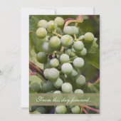 Green Grapes Vineyard Winery Wedding Kaart (Voorkant)