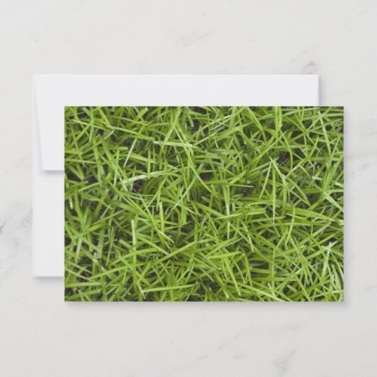 Green Grass Backyard Wedding RSVP (Achterkant)