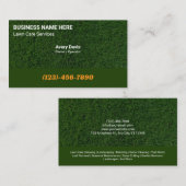 Green Grass Lawn Care Landscaping Tree Service Visitekaartje (Voorkant / Achterkant)