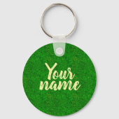 Green grass texture from a soccer field sleutelhanger (Voorkant)