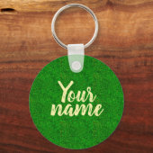 Green grass texture from a soccer field sleutelhanger (Voorkant)