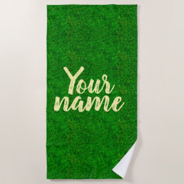 Green grass texture from a soccer field strandlaken