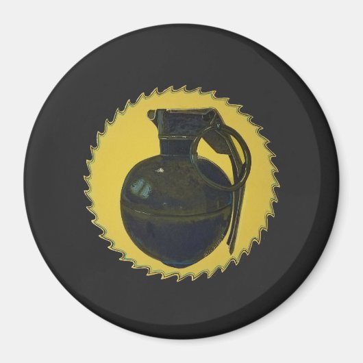 Green Grenade Magneet (Voorkant)