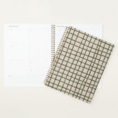 Green Grey Check Motif moderne & minimaliste (Devant avec enveloppe)