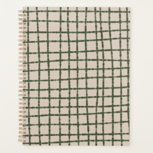 Green Grey Check Motif moderne & minimaliste