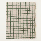 Green Grey Check Motif moderne & minimaliste (Dos)
