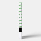 Green & Grey Chevron Monogram iPad 2/3/4 Coque (Verso / Droite)