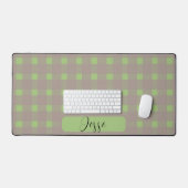 Green Grey En vichy Motif (Clavier et souris)