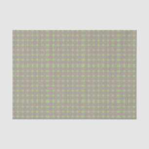 Green Grey Gingham Pattern Tissuepapier