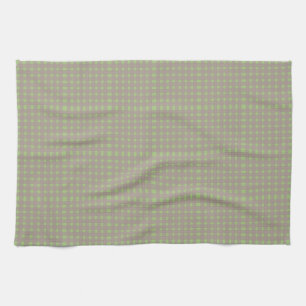 Green Grey Gingham Pset Pattern Theedoek