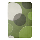 Green Grey Polka Dot Abstract Badmat (Voorkant Verticaal)