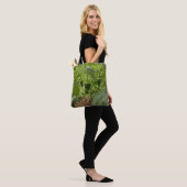 Green Grocery Bag Draagtas (Op model)