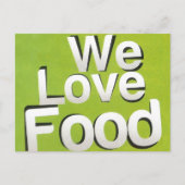 Green Grub Club: We Heart Food Design Briefkaart (Voorkant)