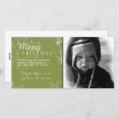 Green Grunge Kerstkaart (Voorkant / Achterkant)