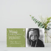 Green Grunge Kerstkaart (Staand voorkant)