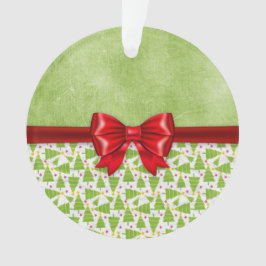 Green Grungy kerstboomversiering Ornament