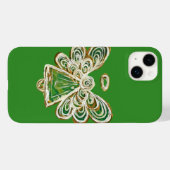 Green Guardian Angel Art coque iphone personnalisé (Verso (horizontal))