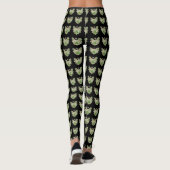 Green Guardian Angel Art Custom Holiday Leggings (Dos)