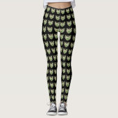 Green Guardian Angel Art Custom Holiday Leggings (Devant)