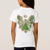 Green Guardian Angel Art Custom Holiday Shirt (Achterkant)