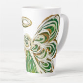 Green Guardian Angel Art Custom Latte Mok Cup (Rechterhoek)