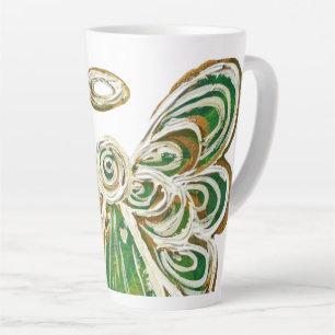 Green Guardian Angel Art Custom Latte Mug Cup