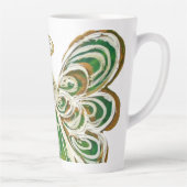 Green Guardian Angel Art Custom Latte Mug Cup (Droite)