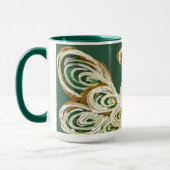 Green Guardian Angel Christmas Art Café Tasses de (Gauche)