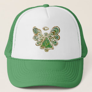 Green Guardian Angel Custom Art Casquette ou Casqu