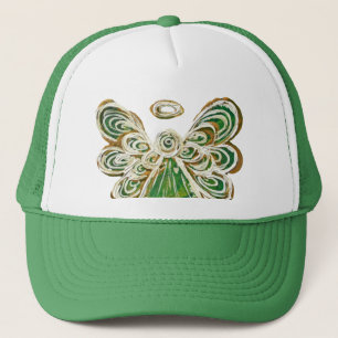 Green Guardian Angel Custom Art Casquette ou Casqu
