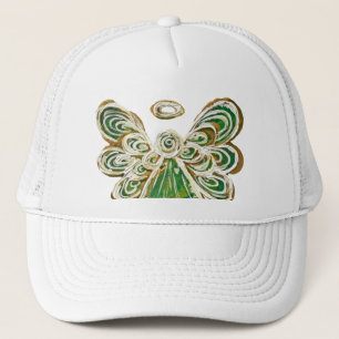 Green Guardian Angel Custom Art Casquette ou Casqu