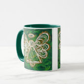 Green Guardian Angel Mug ou Cup (Devant gauche)