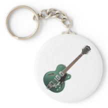 Green Guitar Sleutelhanger