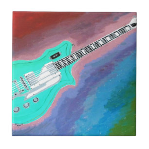 Green Guitar Tegeltje