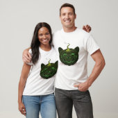 Green Halloween Pumpkin T-shirt (Unisex)